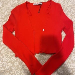 Zara crop cardigan